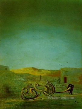 landscape Painting - Desert Landscape Salvador Dali